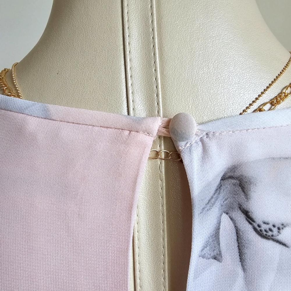 Calvin Klein Pink and White Floral Dress - Picture 7 of 11